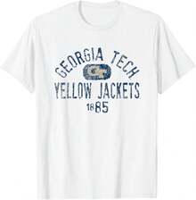 Georgia Tech Yellow Jackets 1885 Vintage Logo T-Shirt - trắng - Xem 1
