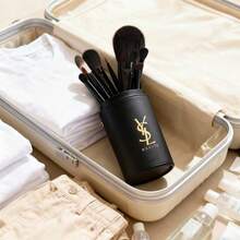 Yves Saint Laurent Makeup Brushes And Storage Box, Gold Foil Printing - Black - View 6