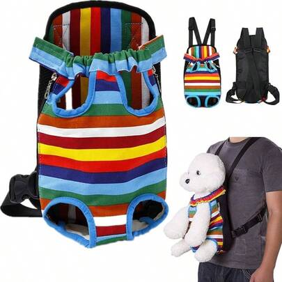 Mochila para Transportar Perros, Mochila Frontal para Perro, Bolsa de Transporte de Mascota, Bolsa de Viaje Porttil para Mascotas, Transportador Frontal para Viajar, Senderismo, Camping