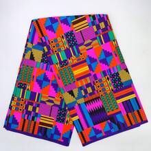 3 Yardas/6 Yardas Tela de Batik Africana con Patrón Asimétrico, Tela de Poliéster Multicolor Geométrica de Doble Cara, Estilo Ankara, Adecuada para Tela de Fiesta, Manualidades de Costura DIY, Decoración del Hogar y Artesanía, Lavar a Mano Solamente - Adecuada para Entusiastas DIY y Artesanos - Adecuada para Proyectos de Acolchado, Costura y Decoración de Interiores, Vendida por Yarda