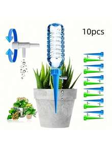 1/10/20/30 piezas Dispositivo de riego automático, Kit de riego automático, Sistema de riego por goteo para jardín, Sistema de control de riego por goteo, Dispositivo de riego automático ajustable para plantas y flores - Multicolor - Ver 4