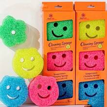 1 Piece Kitchen Magic Sponge Brush, Multi-Functional Sponge, Suitable For Pan Cleaning Sponge, Strong Decontamination Brush Descaling With Multi-Purpose Scrubbing Function, Suitable For Household And Kitchen Use Brush Pot Cleaning - 隨機顏色 - 查看 2