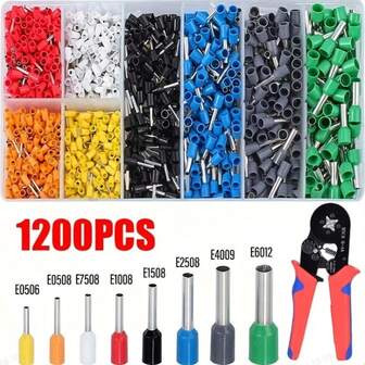 绝缘压接端子套装 - 热缩管连接器，镀锡铜端，适用于 10AWG 至 22AWG 电线，是汽车、工业和家用布线的理想之选。耐用的电气连接器，工业布线解决方案，绝缘端子，高品质绝缘，DIY 爱好者，卡扣式连接器，耐腐蚀端子，汽车维修