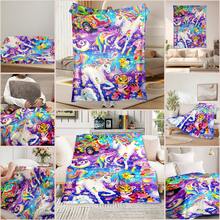 1pc Whimsical Unicorn & Cheetah Print,Colorful And Cute Animals Fleece Blanket - Soft, Lightweight & Durable Flannel Throw With Vibrant Rainbow Colors, 280gsm For Him And Her, Perfect For Naps, Camping, Travel, Home, Daily, Office Decoration, Birthdays Anniversary, Valentine's Day, Thanksgiving Day, Christmas, Halloween, Mother's Day, Father's Day, Wedding, New Year Gifts, Personalized Ideal Gifts For Her, Him, Family, Boyfriend, Girlfriend, Father, Family, Mother, Lover, Daughter, Son, Grandpa, Grandma, Friend, Classmate, Pet. Sofa,Bed,Car,Bedroom,Living Room,Office,  Outdoor Camping, Beach,Wall Decoration - Nhiều màu 7 - Xem 5