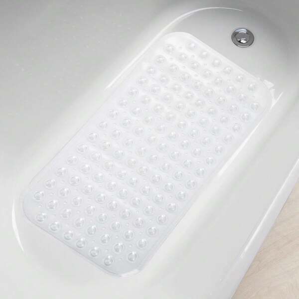 1 pezzo Tappetino antiscivolo per vasca da bagno trasparente - Ultra-grip, tappetino da doccia, tappetino da bagno lavabile in lavatrice con fori di drenaggio e ventose - Perfetto per vasche e docce, decorazione bagno, accessori bagno, essenziale per la casa, decorazione autunnale, ritorno a scuola