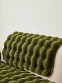 1 件秋冬毛绒加厚保暖沙发垫套，现代简约防滑沙发座垫，防尘可洗沙发套，绿色清新柔软，宠物友好，适合卧室、办公室、客厅的 L 型和 1/2/3/4 座沙发 - 綠色 - 查看 9