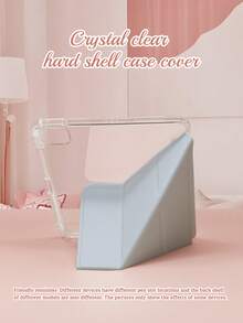 A New Y-Fold Acrylic Transparent Tablet Case With Stylus Slot, Featuring A Customisable Front Cover Image. Compatible With IPad 5/6 & Pro 9.7-Inch, 7/8/9 10.2-Inch & 10th/11th (A16) | Full Edge Protection Case, Galaxy Tab S7/S8, A9 And Similar Devices. Magnetic Cover Enables Smart Sleep/Wake Functionality.