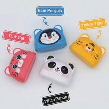 1pc Customized Name Stamp - Cute And Durable Panda Design, Waterproof And Long-Lasting, Ideal For Marking Clothes And Accessories, Easy To Use And Maintain, High-Quality Ink Ensures Clear Imprint, Great For Home Organization And Personal Use, Fun And Practical, Adds Unique Charm To Your Items, Various Cartoon Patterns Available. - Yellow - View 5