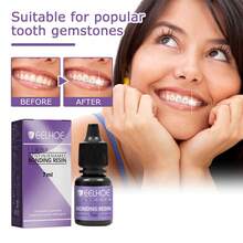 EELHOE Tooth Gem Decorative Glue Long-Lasting Waterproof DIY Fashionable Jewelry Bonding Teeth Gems Light Cured Adhesive Glue Suitable For Popular Teeth Gems - 無色 - 查看 5
