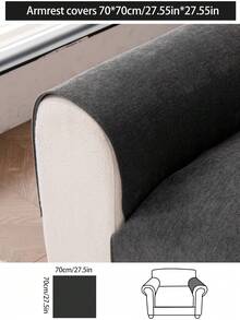 1件装四季通用沙发垫套，现代简约防滑沙发座垫保护套，防尘可水洗，柔软不易褪色，宠物友好，适用于L型及1/2/3/4人座沙发，可用于卧室、办公室、客厅。 - 深灰色 - 查看 13