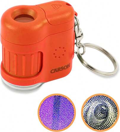 Microscopio de bolsillo Carson con incorporado