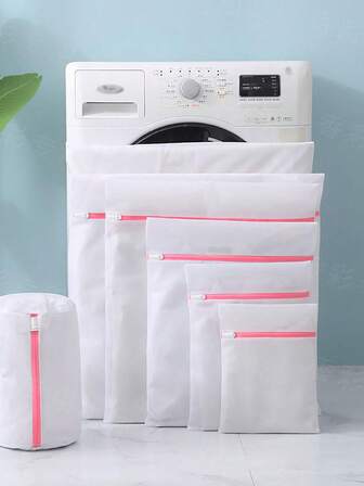 2/6 st tvättpåsar i nät för ömtåliga kläder med dragkedja, förvaringspåsar för resor, tvättpåsar för kläder, blusar, behåar, strumpor, underkläder, tvätttillbehör