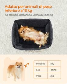 Feandrea Pet Bed & Crate Mat - 深灰色 - 查看 4
