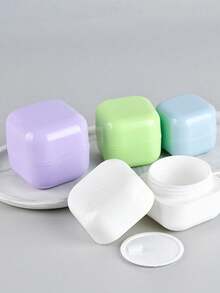 1/2set 30g Empty Cosmetic Jar, Refillable Travel Toiletries Container, Mask DIY Bottle With Lid, Leak Proof Travelling Accessories,With Makeup Spoon,Face Cream, Eye Cream, Lotion, Cosmetic Packaging Bottle,Ointment Bottles, Facial Mask Bottles, Empty Portable Cream Jar Cosmetic Container Travel Bottles(Spoon Color Random) - Multicolor - View 3