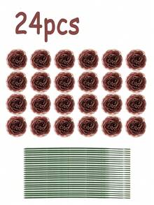 Artificial Peony Flowers Simulated Peony Flower Heads With Stems For Wedding Party Decoration Cake Decoration And Home Living Room Table Centerpieces Fake Plants Fall Decor Room Desk Garden Decor Room Decoration Stuff Essential For The Home Essential For Decoration - Multicolor - View 18