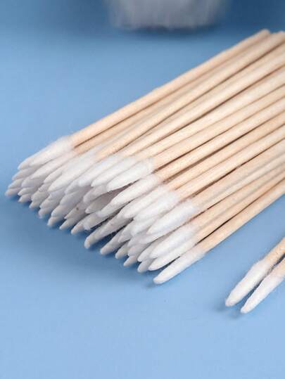 1000pcs Ultra Fine Disposable Nail Cleaner Sticks, Pointed Tip Design For Precise Cleaning; Mini Dual-Ended Eyebrow Makeup Remover Tool; Makeup Remover Wooden Sticks; Manicure Supplies; Foot Care; Pedicure Tools; Travel Essential; Black Shawl; Men's Gift