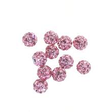 5pcs 3-8mm Internal Thread 1.2/1.6mm Internally Threaded Lip/Cartilage/Septum Rings With Paved Mud Ball Charms, DIY Jewelry Accessories