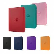 Premium Zip Card Binder, 9 Pocket Trading Card Binder, PU Cover Zipper Card Collection Album, Sturdy 360 Side-Loading Card Folder Holder For MTG, TCG, Game Cards, Sports Cards - Multicolor - View 4