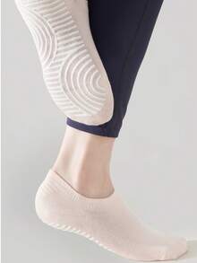 6双装防滑瑜伽普拉提袜 - 女士透气加厚运动袜 - 彩色 - 查看 4