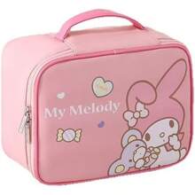 TYUI Makeup Bag Melody Makeup Organizer Travel Toiletry Bag For Women And Girls Cute Cosmetic Bag Train Case For Travel Bag Toiletry Bag For Women Make Up Storage Pink Meldu - Pinkmeldu - 查看 1