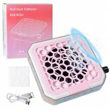4000 U/min einstellbarer Nagel-Staubsauger mit 10 Filterpads, glänzender Nagel-Pailletten-Pulverkollektor, professionelles Nail Art Werkzeug für Acrylnägel, 4 Stile erhältlich - Weihnachts- und Valentinstags-Geschenk - Verschiedenfarbig - Übersicht 8