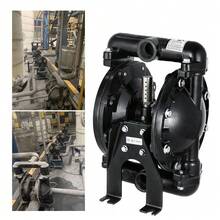 ZhdnBhnos Air-Operated Double Diaphragm Pump 1 Inch Inlet Outlet Aluminum Air Diaphragm Pump 35 GPM Max 120PSI For Industrial Use QBY4-25L-1inch - Variant2 - View 6