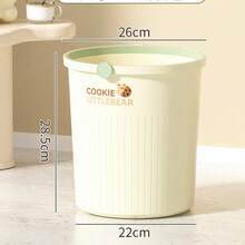 Thick Large Capacity Luxury Style Trash Can Suitable For Living Room Kitchen Bedroom Bathroom Dorm Lidless Waste Bin With Sealing Ring Modern Home Office Waste Management Solution Premium Quality Garbage Container Heavy Duty Trash Receptacle Perfect Gift Storage Organization - Multicolor - View 4