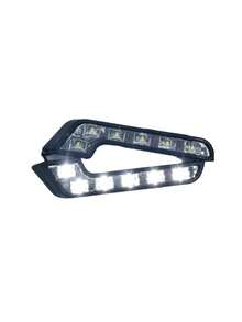 LED Daytime Running Light Kits 2PCS 12V L Shaped Driving Lamp Daytime Running Fog Light Durable Waterproof Car LED Lamp