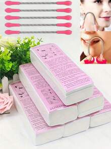 Amber Paper Wax Strips For Full Body Hair Removal, One-Time Use Beauty Salon Professional Waxing Strips