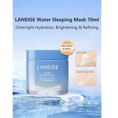 Mặt nạ ngủ dưỡng ẩm 70ml, cấp ẩm, làm sáng và mềm da. Chứa Squalane và phức hợp Probiotic, tăng cường độ rạng rỡ và chức năng hàng rào bảo vệ da.