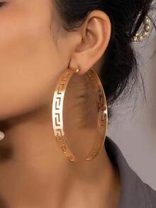 1 Đôi bông tai thời trang tối giản thanh lịch, trang sức đa năng - hình học - Xem 6