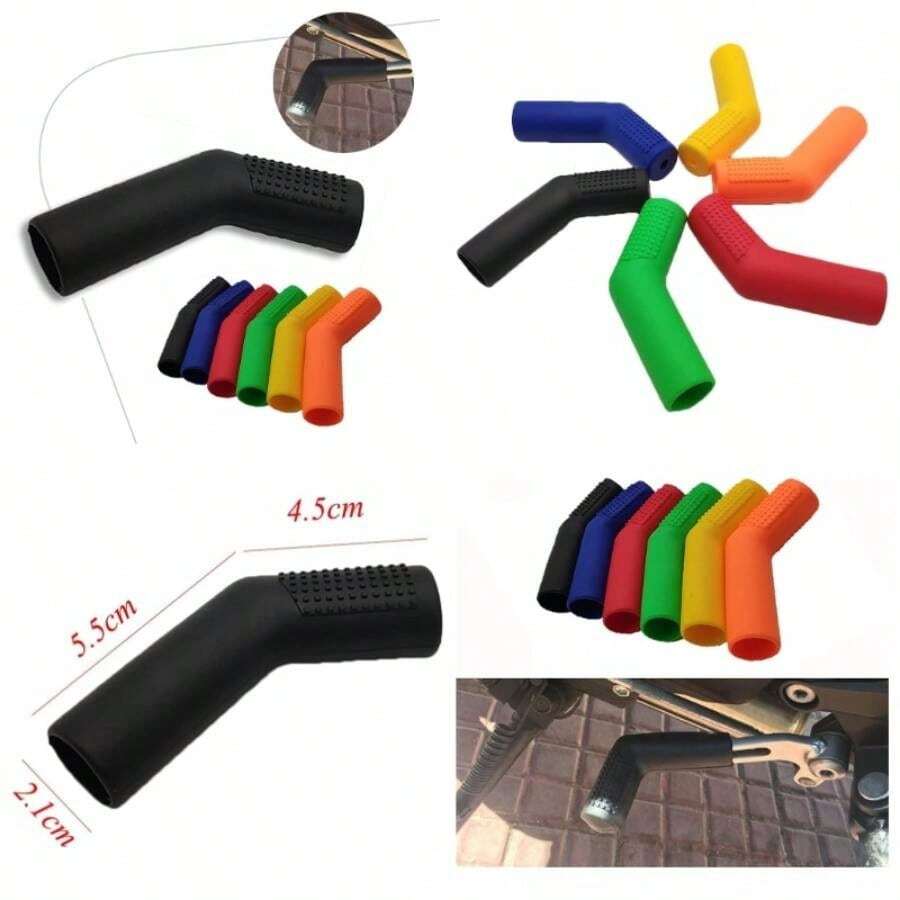 Motorcycle Gear Shift Lever Cover, 60mm Rubber Sock Boot Shoe Protectors Boot Shoe Shift Case Protectors Universal Motorcycle Gear Shift Rubber Sleeve, Red - Green - View 1