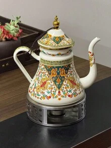 一套 1000ml 搪瓷茶壶（带滤网）、搪瓷罐、中东风格复古窄嘴搪瓷水壶、镀金搪瓷水壶、四季通用多功能耐热茶壶/咖啡壶/奶壶、防碎油/醋/水瓶、精致家居桌面装饰水壶以及节日聚会礼品水壶。 - 喀什風情 - 查看 3