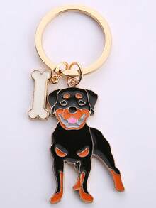 1pc Metal Pet Rottweiler Bulldog Dog Keychains Man Car Key Ring Tag Key Men Best Friend S Car Accessories Bag Charm Backpack For School Cute Goth Y2k Halloween Accessories Teachers Day Christmas Gift Ideas Bag Accessories Lanyards With Id Holder Car Accessories Bag Charms - Multicolor - View 20