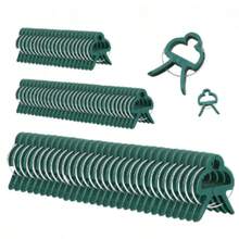 Clips Fijos para Plantas Reutilizables Soporte de Invernadero para Plantas Fijas Vid Flor Plántula Tomates Soporte Suministros de Jardín - Grande y pequeño - Ver 2