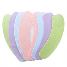 Reusable Soft Plush Toilet Seat Cover, Checkered Pattern Design, Suitable For All Seasons - Multicolor - View 5