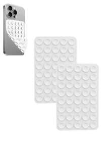 强力抓握硅胶手机壳，带双面吸盘支架 - 免提支架，适合自拍和视频，手机配件兼容 、Android 手机，生日礼物，家人、朋友手机支架，手机支架，手机配件 - 多色 - 查看 34