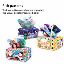 婴儿早教用品，防撕裂，易于收纳，包含圣诞节、太空和动物模型，有助于提高宝宝的认知能力 - 彩色 - 查看 10
