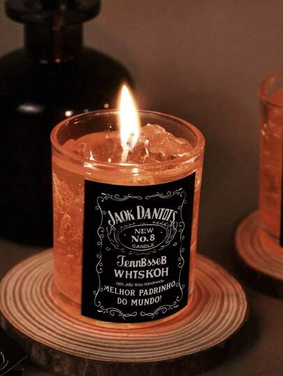 1pc Large Size Candle, Have You Ever Thought Of Making A Cozy Moment Even More Pleasant With A Candle? Well, If It's A Scented Candle, Then... You Will Surely Be Pleasantly Surprised And Find It Hard To Put Down. This Candle Is Inspired By Whisky, Which Makes It Particularly Special.