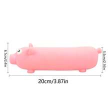 1pc Funny Sound Dog Toy, Durable Chew Toy For Pets, Latex Squeaky Toy For Sausage Dogs, Boredom Relief Toy For Small & Medium Dogs, No Battery Required - Multicolor - View 9