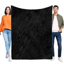 Black Faux Fur Shaggy Blanket, Ultra Soft Warm Cozy Fluffy Plush Throw For Bed Sofa Living Room Decor, Luxury Winter Comfort Gif - White - View 1