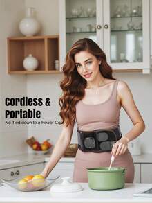 Electric Heating Waist Massage Belt, Vibration Hot Compress Brace Belt Back Relax Support Belt, Heating Pads, 5 Heating Levels And 3 Vibration Modes, Heating Compress Massage Belt, Vibration Massager, Abdominal Waist Massager, Warm Heating Compress Uterus Belt - Multicolor - View 6