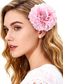 1件新娘发饰，婚礼单身派对拍摄道具花卉秋季牡丹发夹胸针精品发饰波西米亚风发夹女士女孩弗拉明戈舞者复古花朵胸针节日礼物装饰发夹 - 彩色 - 查看 19
