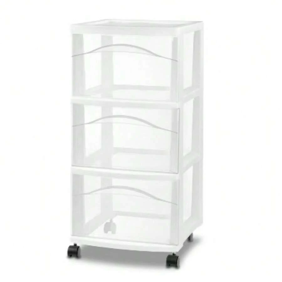 3 Drawer Medium Cart - Brightroom™ - Blanco - Ver 1