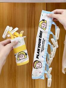 Lazy School Hotel Artifact Folding Portable Fabric Hanger Business Travel Underwear Socks Drying Hanger Clip - Multicolor - View 4