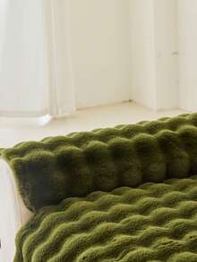 1 件秋冬毛绒加厚保暖沙发垫套，现代简约防滑沙发座垫，防尘可洗沙发套，绿色清新柔软，宠物友好，适合卧室、办公室、客厅的 L 型和 1/2/3/4 座沙发 - 綠色 - 查看 10