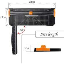 A4 Paper Cutter,Paper Trimmer Guillotine With Automatic Security  Scrapbooking Tool For Cutting Paper 1 - Black - View 3