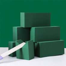 1个长方形插花泥，用于插花、鲜花包装、干花，吸水保鲜，适用于情人节插花、鲜花保鲜泥、人造花、花店插花、家居插花、鲜花泥、保鲜。