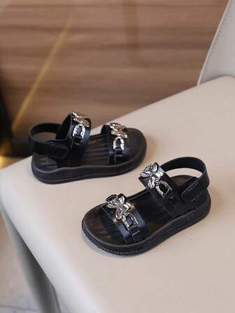 1 Pair Kids Sandals, New Summer Style Boys Girls Shoes, Fashion Versatile Outdoor Non-Slip Soft Bottom Beach Sandals, Toddler/Little Kids Casual Outdoor Non-Slip Beach Sandals