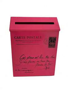 复古别墅镇镀锌铁邮箱信箱邮筒报纸杂志架箱捕手护栏花园门装饰，庭院门邮箱装饰